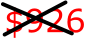 $926